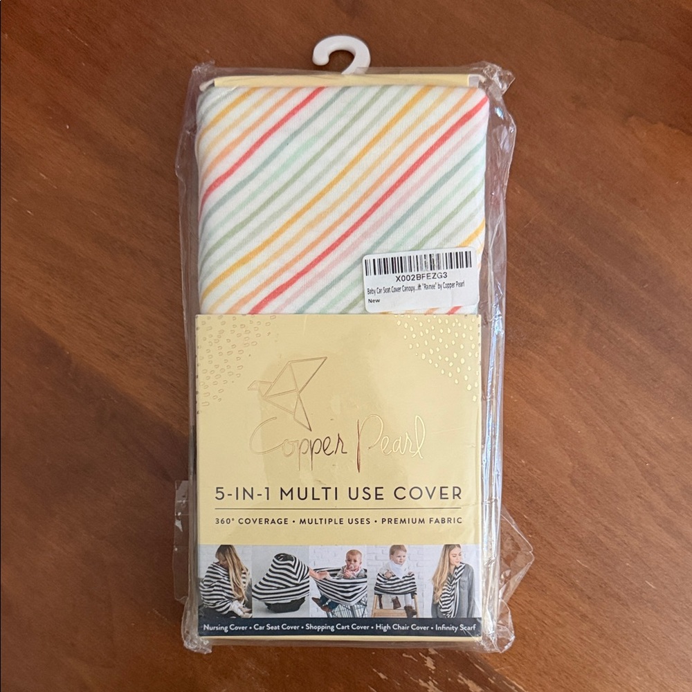 Copper Pearl 5-in-1 Multi Use Cover - Pastel Stripe